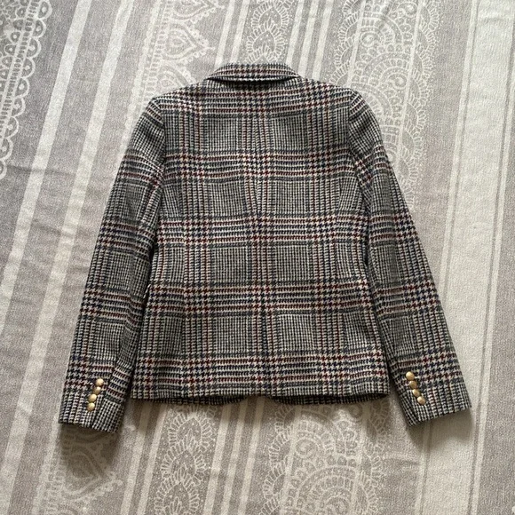 J.Crew Wool Schoolboy Blazer in Houndstooth Plaid - Picture 9 of 16